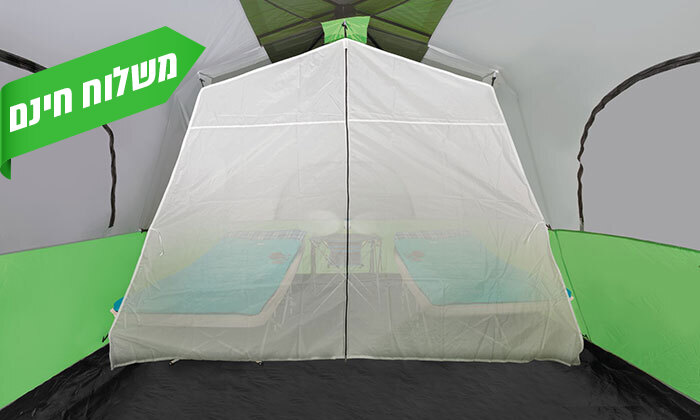 4 אוהל ל-10 אנשים GO NATURE דגם RAPID CABIN