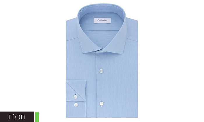 3 חולצה מכופתרת ללא גיהוץ לגברים Calvin Klein - צבע לבחירה