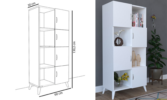 3 כוורת 8 תאים Tudo Design, דגם נוגה