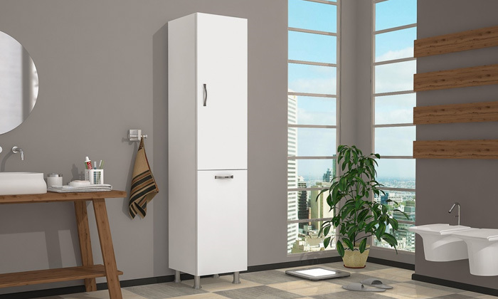 2 ​ארון שירות עם סל כביסה Tudo Design דגם דניאל