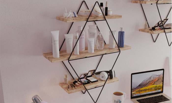 2 מעמד 3 מדפים מעוין במבחר צבעים