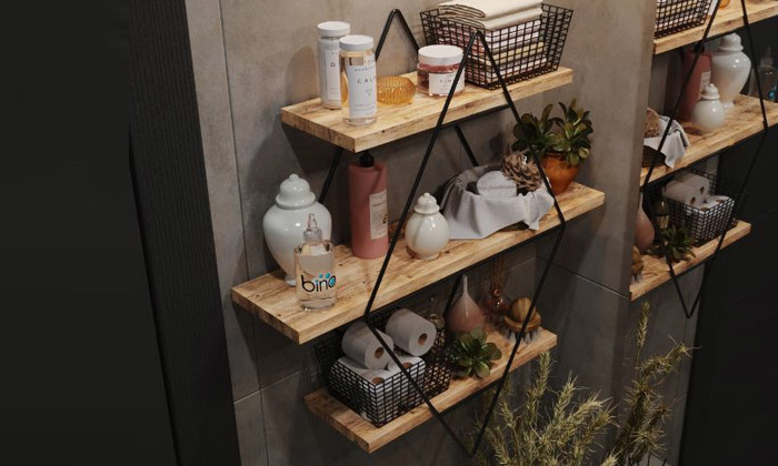 3 מעמד 3 מדפים מעוין במבחר צבעים