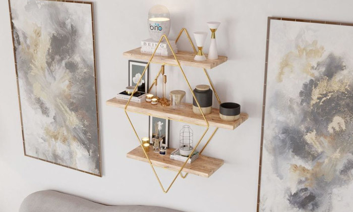 4 מעמד 3 מדפים מעוין במבחר צבעים