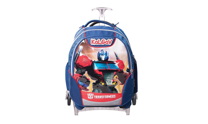 3 תיק טרולי קל גב לבית הספר, דגם X Bag Trolley רובוטריקים
