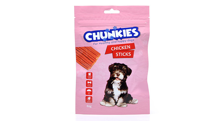 4 12 חטיפי צ'אנקיז Chunkies במבחר טעמים לכלבים 