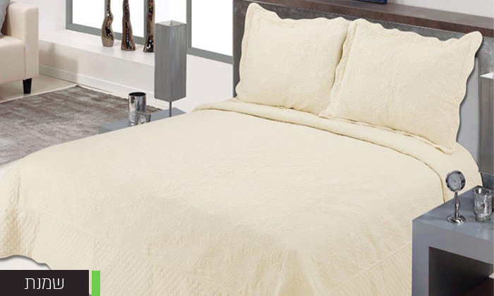 3 סט כיסוי למיטת יחיד וציפית ROMANTEX, דגם דיאנה - צבעים לבחירה