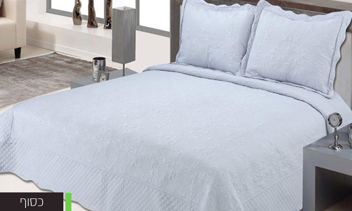 4 סט כיסוי למיטת יחיד וציפית ROMANTEX, דגם דיאנה - צבעים לבחירה