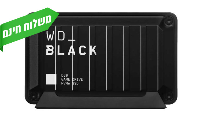 4 כונן חיצוני WD_BLACK מסדרת D30 בנפח 500GB SSD