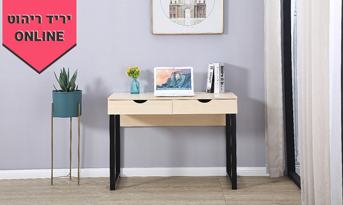 4 שולחן מחשב דגם איב - מידות וצבעים לבחירה