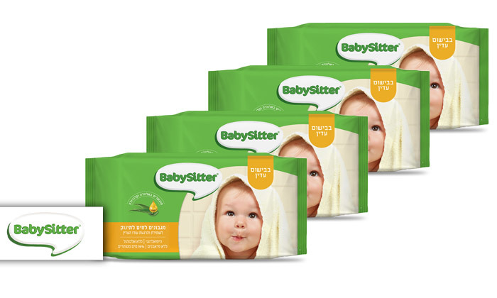 32 חבילות מגבוני BabySitter בבישום עדין- משלוח חינם