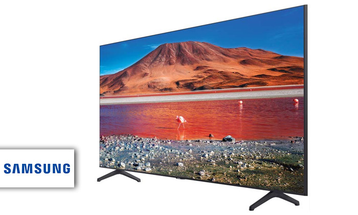 SAMSUNG 55TU7100: טלוויזיה חכמה 55 אינץ' 4K מסדרת Crystal UHD
