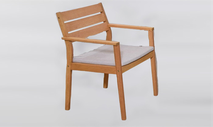 1 כיסא מרופד לגינה דגם קרוז