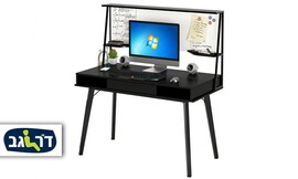 שולחן מחשב שחור 127 ס"מ