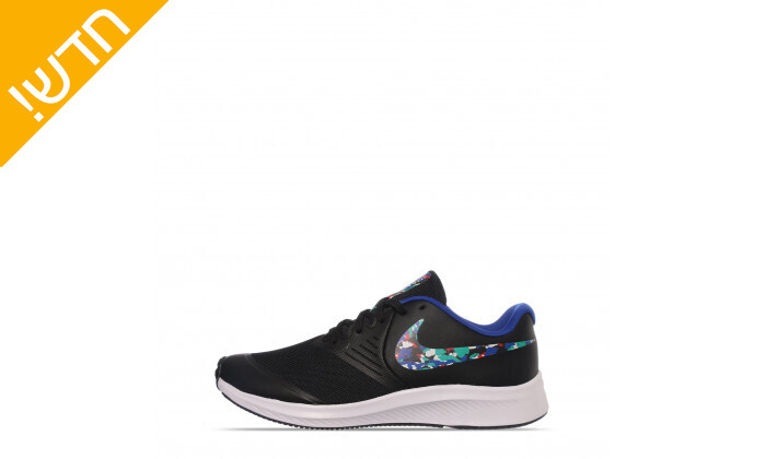 4 נעלי ריצה לנשים ונוער נייקי Nike Star Runner 2 GS שחור