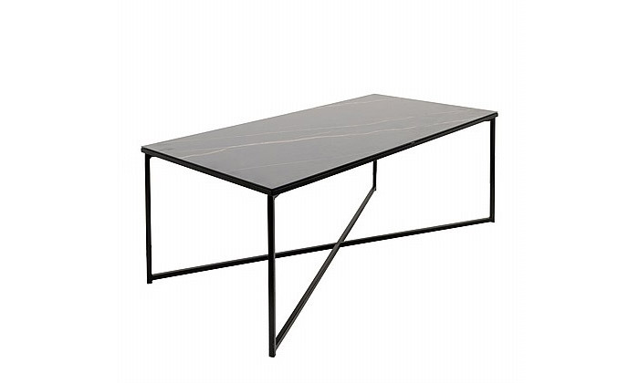 4 שולחן סלון מלבני דמוי שיש, דגם ויולט - צבעים לבחירה