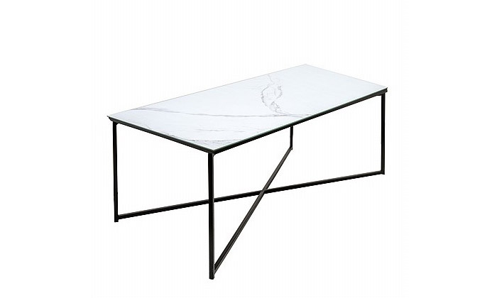 5 שולחן סלון מלבני דמוי שיש, דגם ויולט - צבעים לבחירה
