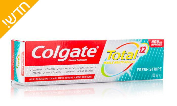 4 סט 6 יחידות משחות ומברשות שיניים Colgate - סוגים לבחירה