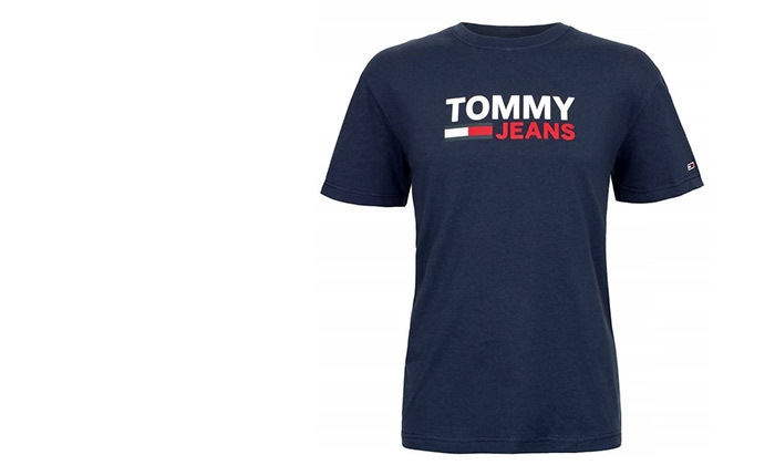 3 חולצת טי שירט מודפסת לגבר טומי הילפינגר TOMMY HILFIGER 
