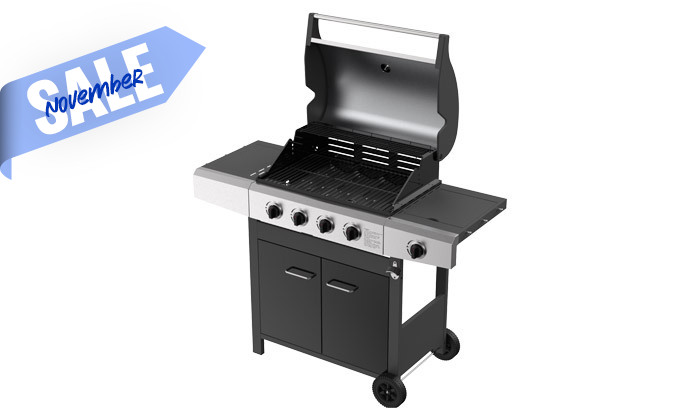 3 גריל גז NET BROIL 4+1 דגם לג'נד - 48,335 BTU