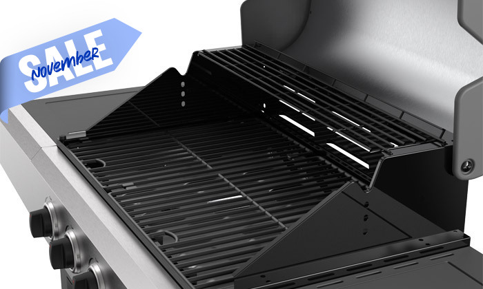 7 גריל גז NET BROIL 4+1 דגם לג'נד - 48,335 BTU
