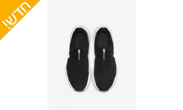 5 נעלי ריצה לנשים ונוער נייקי Nike דגם Revolution בצבע שחור-לבן