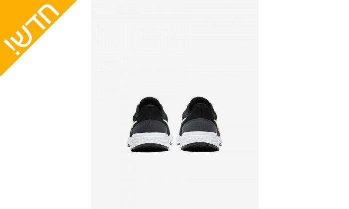 6 נעלי ריצה לנשים ונוער נייקי Nike דגם Revolution בצבע שחור-לבן