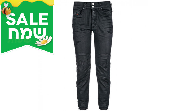 3 מכנסי ג'ינס לגברים דיזל DIESEL דגם BLANCK בצבע שחור