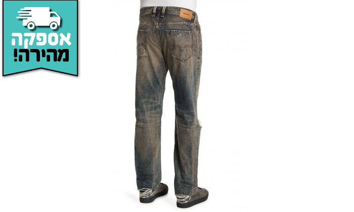 3 מכנסי ג'ינס לגברים דיזל DIESEL דגם LARKEE-BEEX בצבע אפור