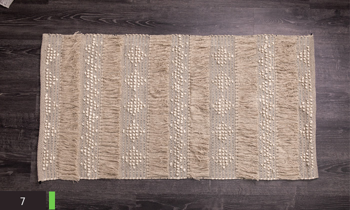 6 שטיח מלבני בוהו 100% כותנה - דגמים ומידות לבחירה