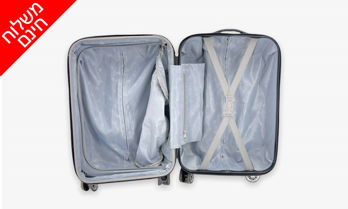 3 סט 3 מזוודות Geox קלות משקל Swiss Brief - צבעים לבחירה ומשלוח חינם
