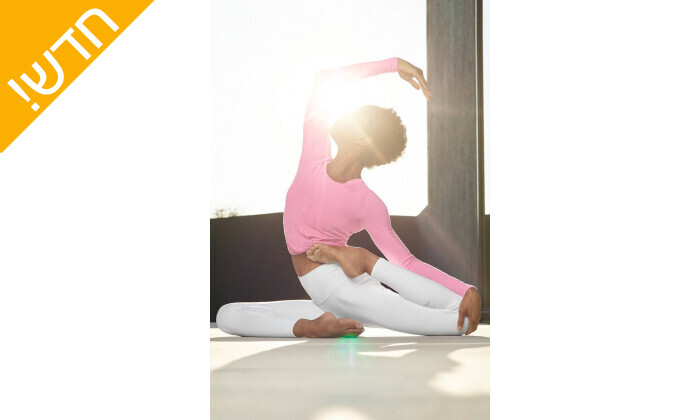 6 טייץ 7/8 לנשים Alo Yoga דגם High-Waist Airbrush Legging בצבע לבן