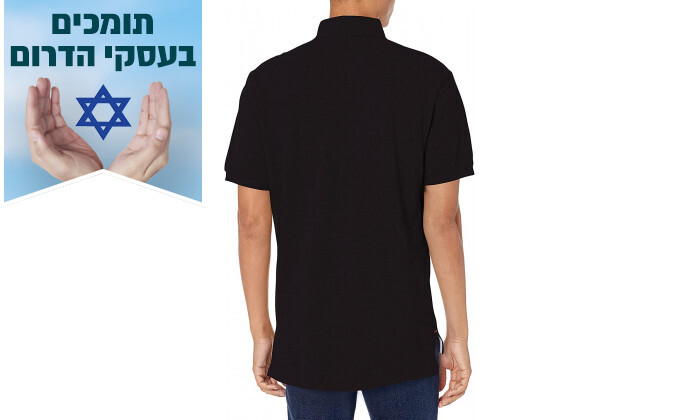 3 חולצת פולו שחורה TOMMY HILFIGER לגבר