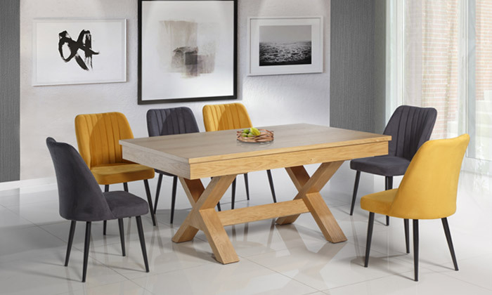 3 שולחן פינת אוכל LEONARDO דגם שובל - גודל לבחירה