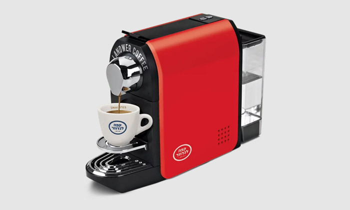 4 מכונת קפה לנדוור במבחר צבעים, כולל 100 קפסולות לנדוור