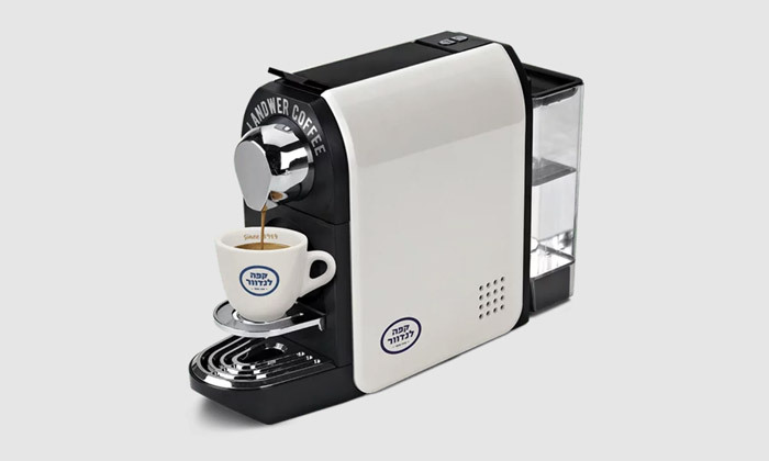5 מכונת קפה לנדוור במבחר צבעים, כולל 100 קפסולות לנדוור