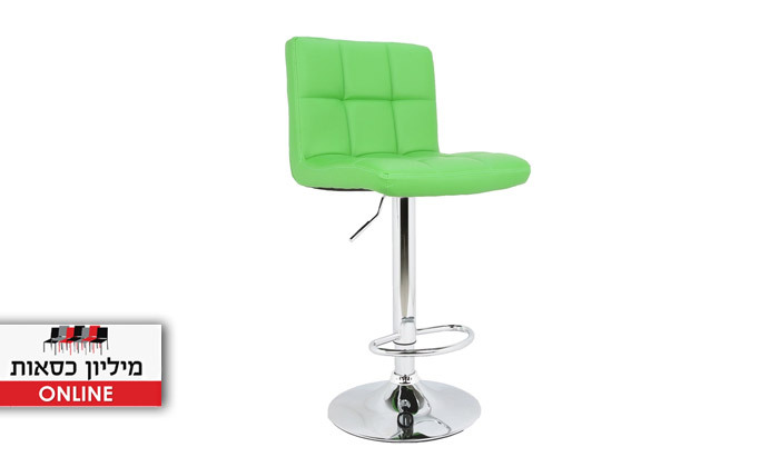 2 כיסא בר בצבע ירוק, דגם 5016