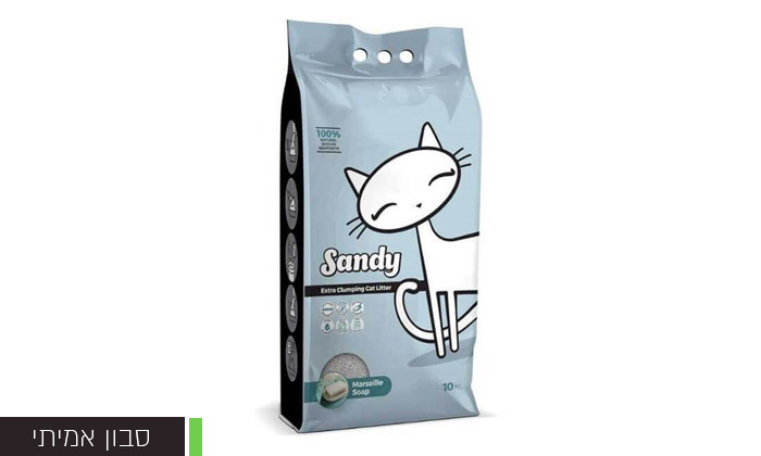 4 אניפט: 5 שקי חול חתולים מתגבש Sandy במבחר ריחות
