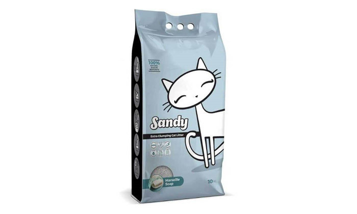 6 אניפט: 5 שקי חול חתולים מתגבש Sandy במבחר ריחות