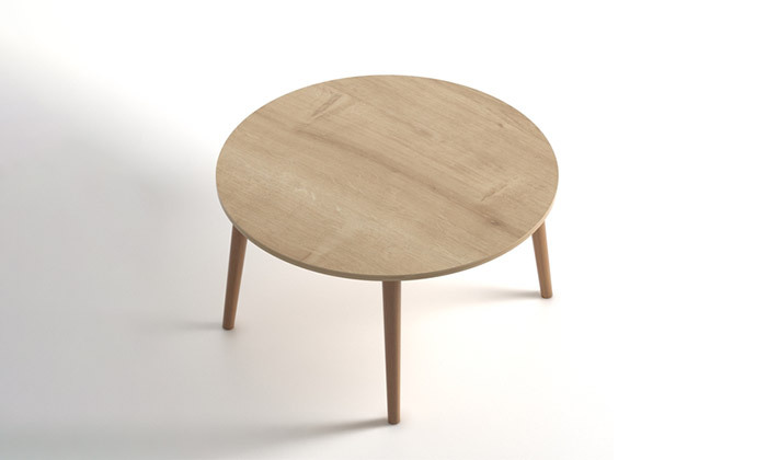 6 שולחן סלון עגול דגם מורן - צבע לבחירה