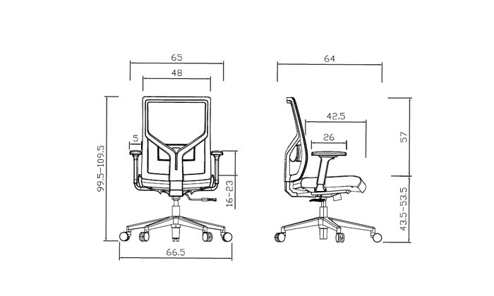 3 כיסא משרדי KEISAR דגם סיט פלוס 226