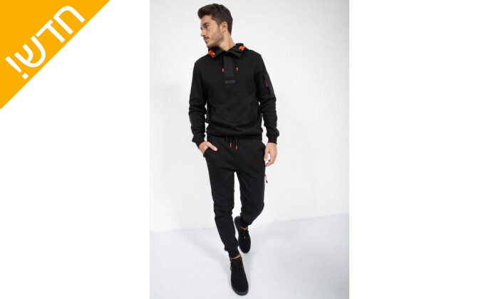5 מכנסי צ'ינו לגברים NAUTICA דגם COMPETITION בצבע שחור