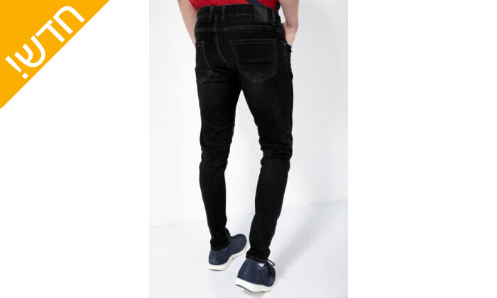 3 מכנסי ג'ינס בצבע שחור לגברים NAUTICA