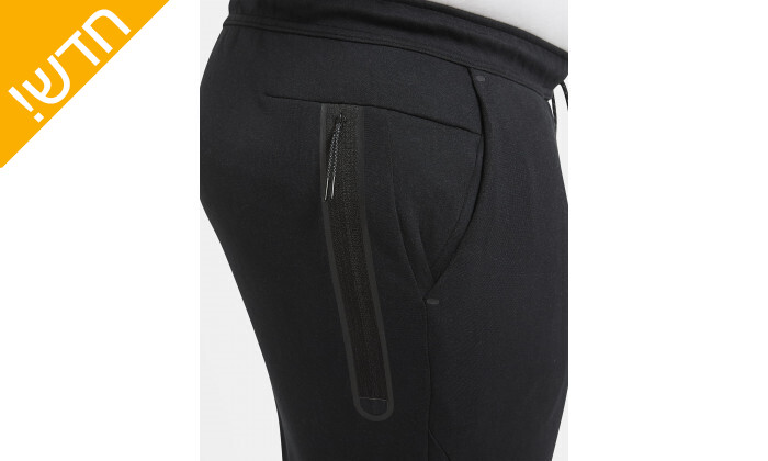 5 מכנסיים לגבר נייקי Nike דגם Teck Fleece Full zip Pant בצבע שחור