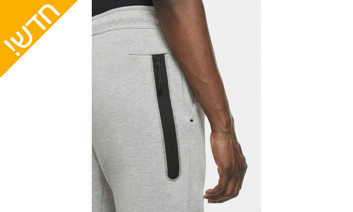 6 מכנסיים לגבר נייקי Nike דגם Teck Fleece Full zip Pant בצבע אפור