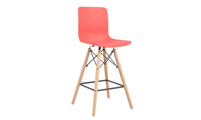5 כיסא בר עם מושב פלסטיק דגם זמיר - צבעים לבחירה