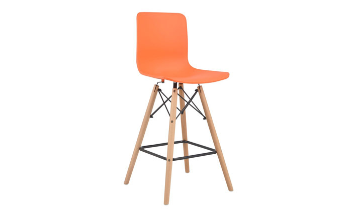 6 כיסא בר עם מושב פלסטיק דגם זמיר - צבעים לבחירה