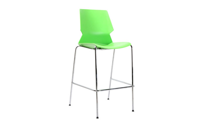5 כיסא בר עם מושב פלסטיק דגם מריוס - צבעים לבחירה