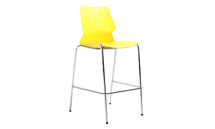 6 כיסא בר עם מושב פלסטיק דגם מריוס - צבעים לבחירה