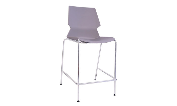 7 כיסא בר עם מושב פלסטיק דגם מריוס - צבעים לבחירה