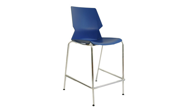 8 כיסא בר עם מושב פלסטיק דגם מריוס - צבעים לבחירה